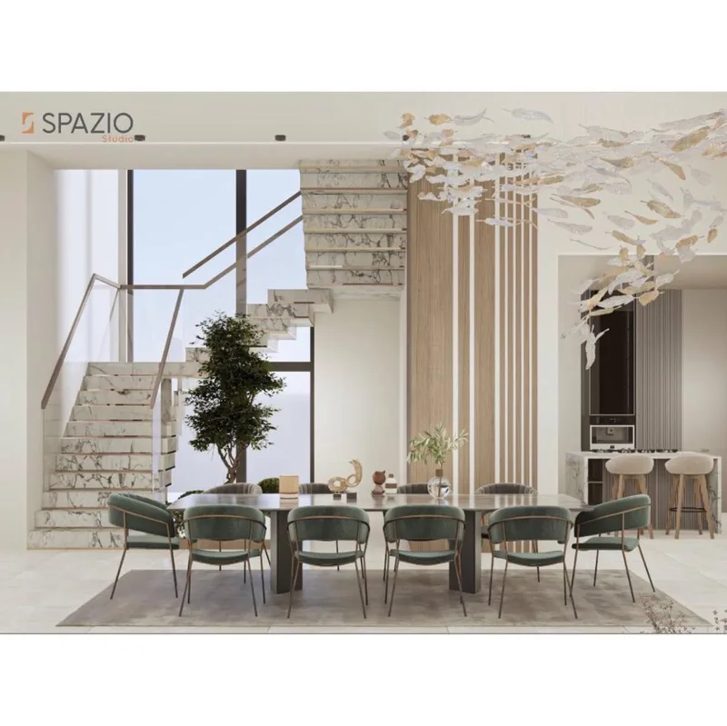 living and dining room