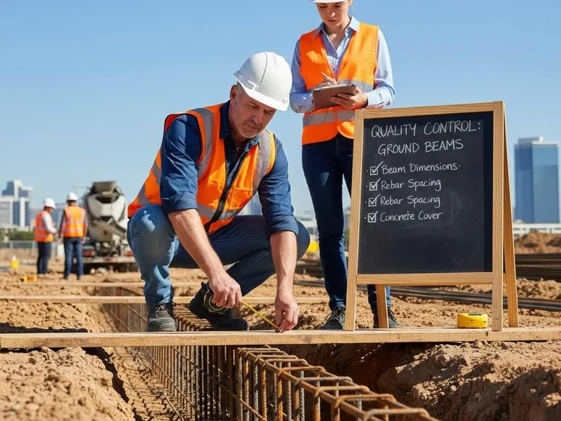 الشيناجات / الجسور الأرضية (Ground Beams / Tie Beams)
