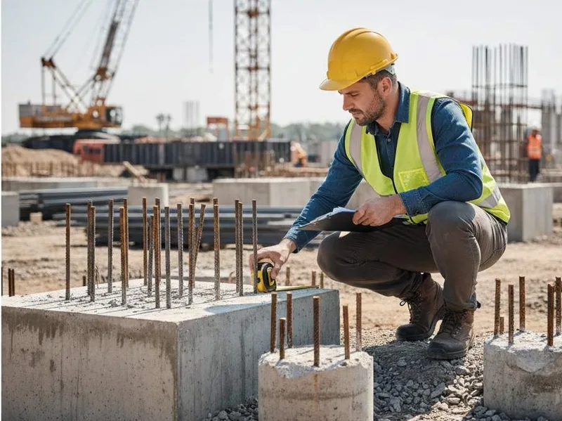 قبعات الأوتاد (Pile Caps) وربطها
